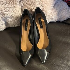 Anne Klein Black Patent Leather Heels